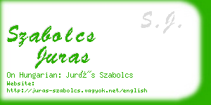 szabolcs juras business card